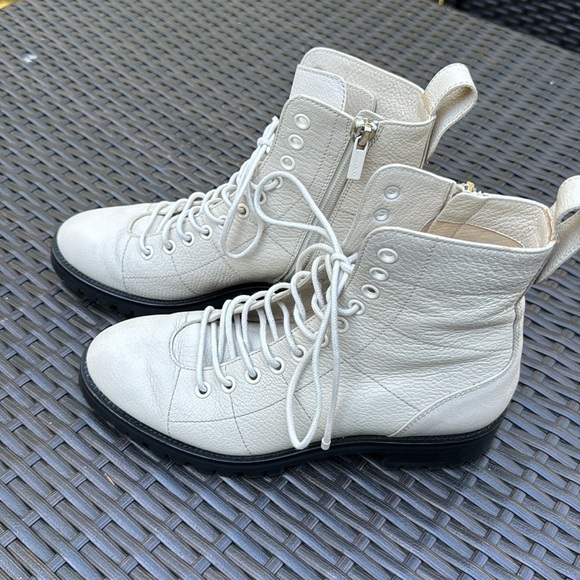 Jimmy Choo London Combat Cream Boots - Picture 6 of 11